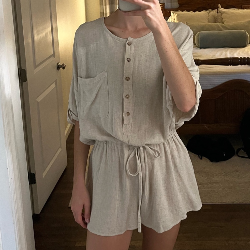 Beige Romper